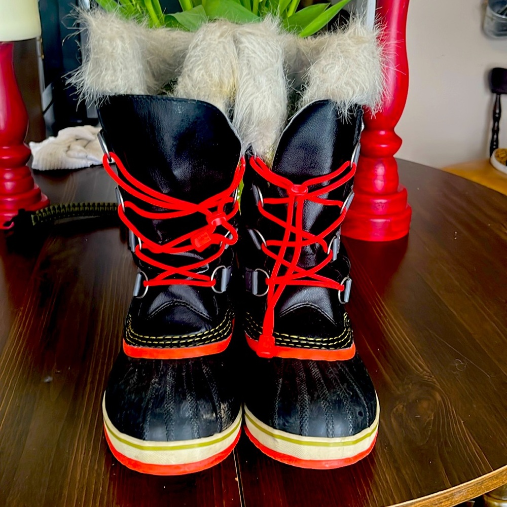 Waterproof sorel winter boots.